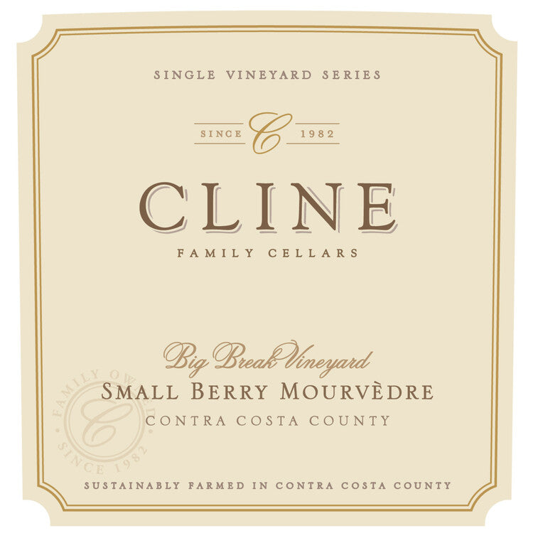 Cline Mourvedre Small Berry Big Break Vineyard Contra Costa County 202 - 750ML