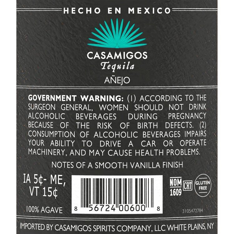 Casamigos Tequila Anejo 80 - 1.0L