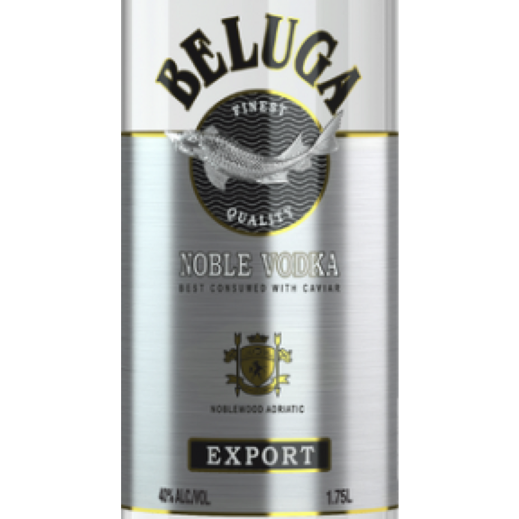 Beluga Vodka Noble Export 80 - 1.75L - Front Label