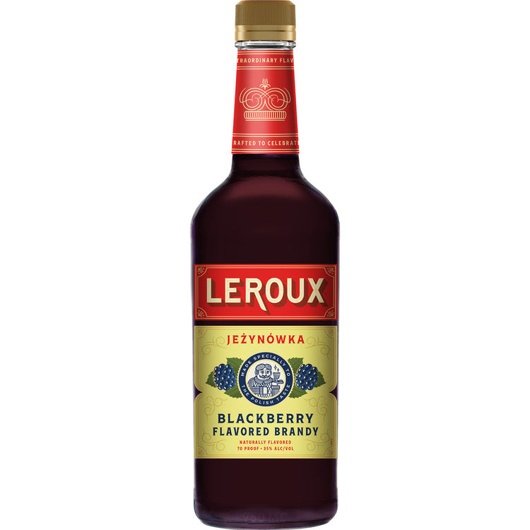 Leroux Blackberry Flavored Brandy Polish Style 70 - 750ML