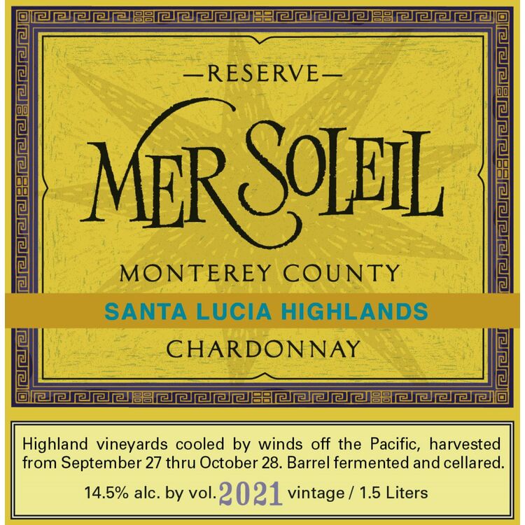 Mer Soleil Chardonnay Reserve Santa Lucia Highlands 2021 - 1.5L