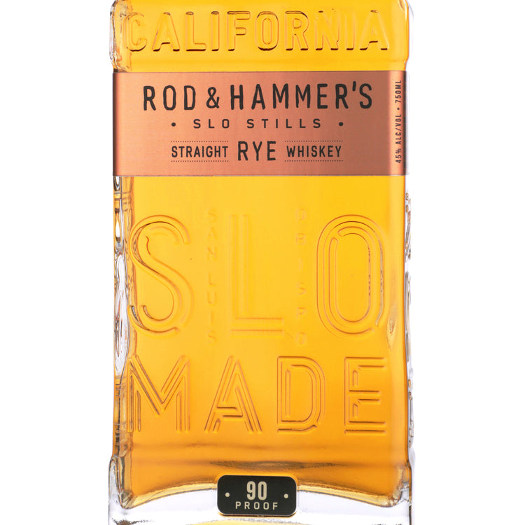 Rod & Hammer's Straight Rye Whiskey Slo Stills 90 - 750ML - Front Label