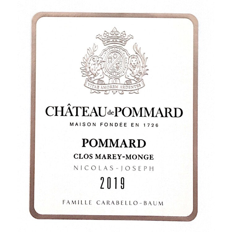 Chateau De Pommard Nicolas-Joseph 2019 - 750ML