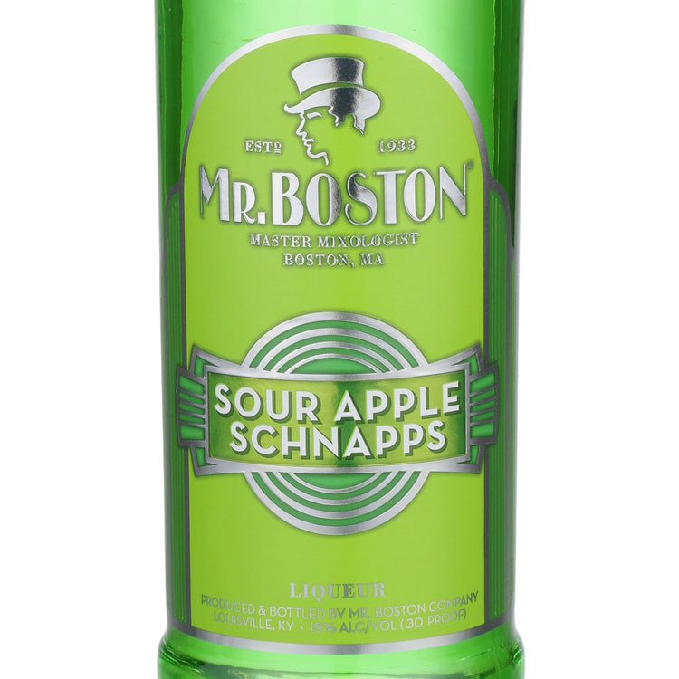 Mr. Boston Sour Apple Schnapps 30 - 750ML