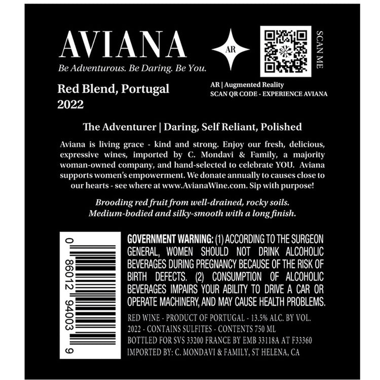 Aviana Red Wine Portugal 2022 - 750ML