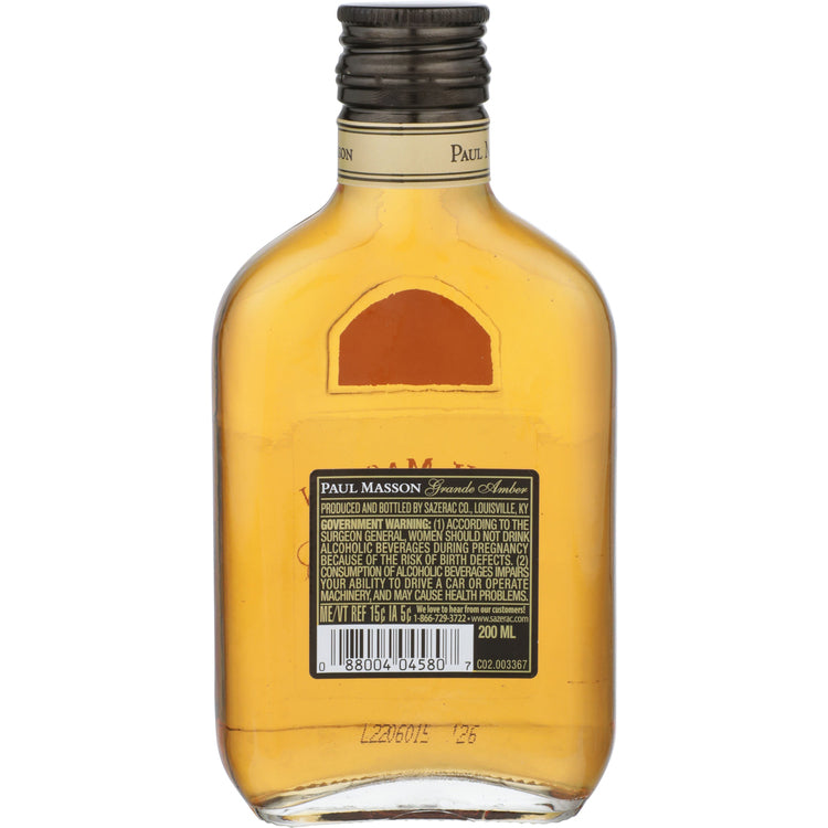 Paul Masson Brandy Grande Amber Vs 80 - 200ML