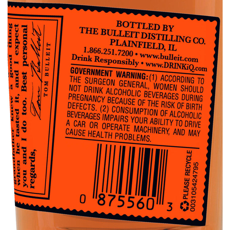 Bulleit Straight Bourbon Frontier Whiskey 90 - 50ML
