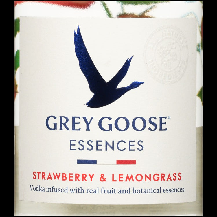 Grey Goose Strawberry & Lemongrass Flavored Vodka Essences 60 - 750ML