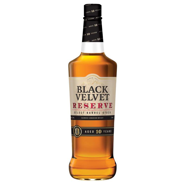 Black Velvet Canadian Whisky Reserve Select Stock 10 Yr 80 - 750ML