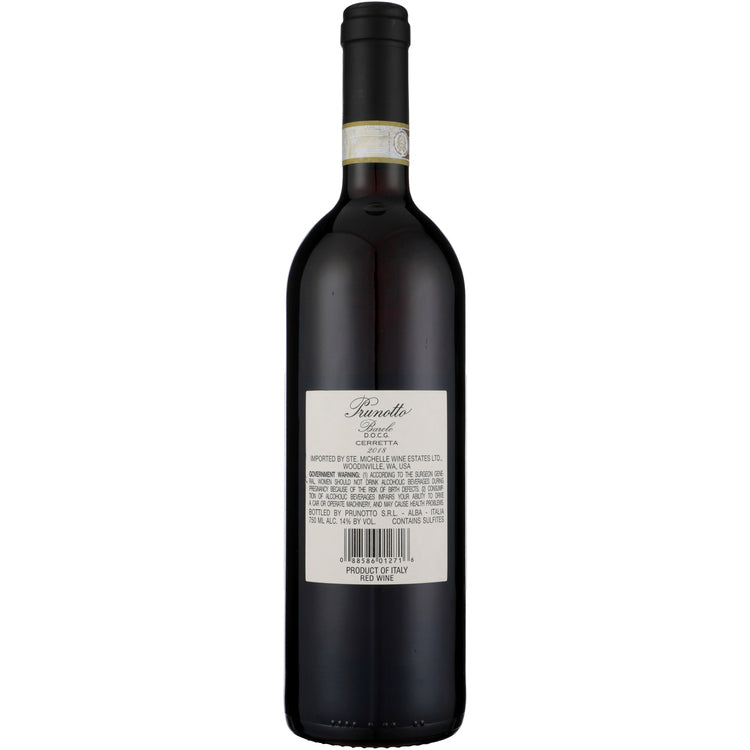 Prunotto Barolo Cerretta 2018 - 750ML