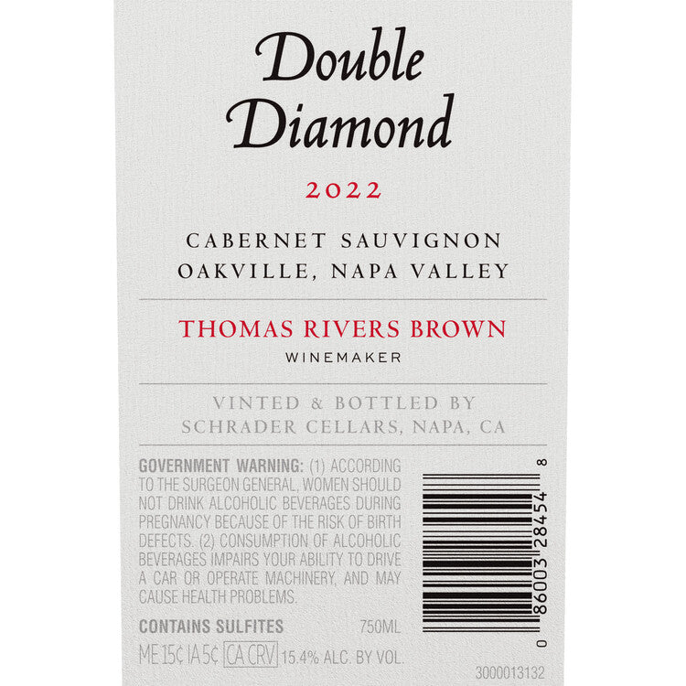 Double Diamond Cabernet Sauvignon Oakville 2022 - 750ML