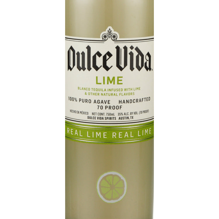 Dulce Vida Lime Flavored Tequila 70 - 750ML - Front Label