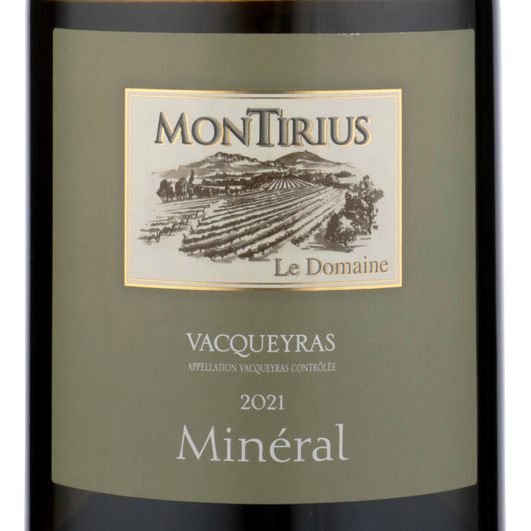 Montirius Vacqueyras Blanc Mineral 2021 - 750ML - Front Label