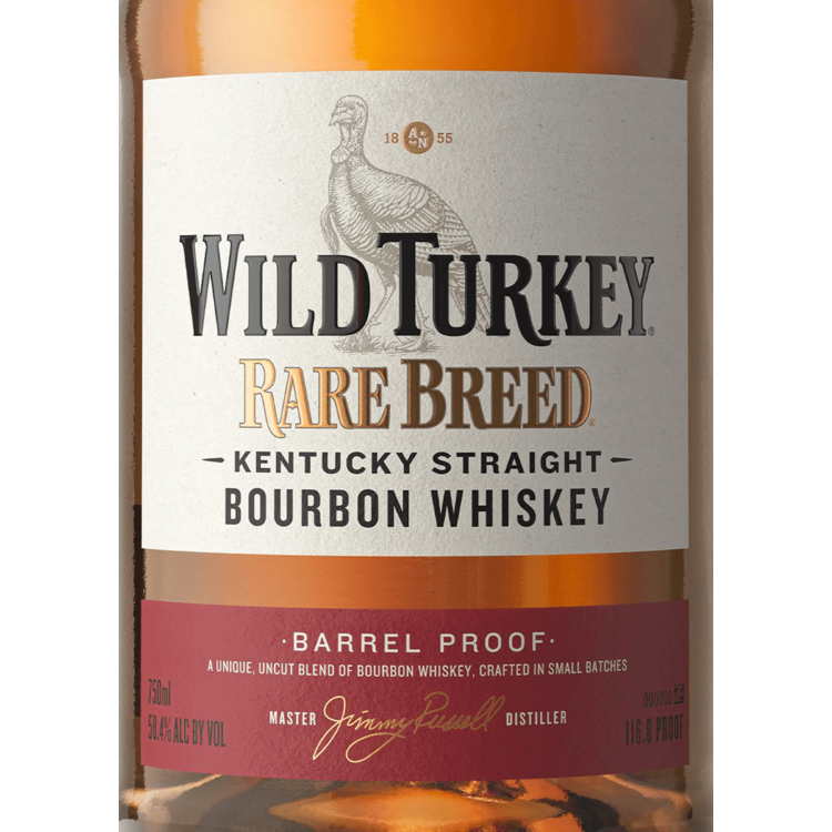 Wild Turkey Straight Bourbon Rare Breed Barrel Proof 116.8 - 750ML - Front Label
