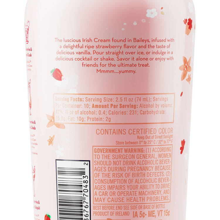 Baileys Cream Liqueur Strawberries & Cream 34 - 750ML