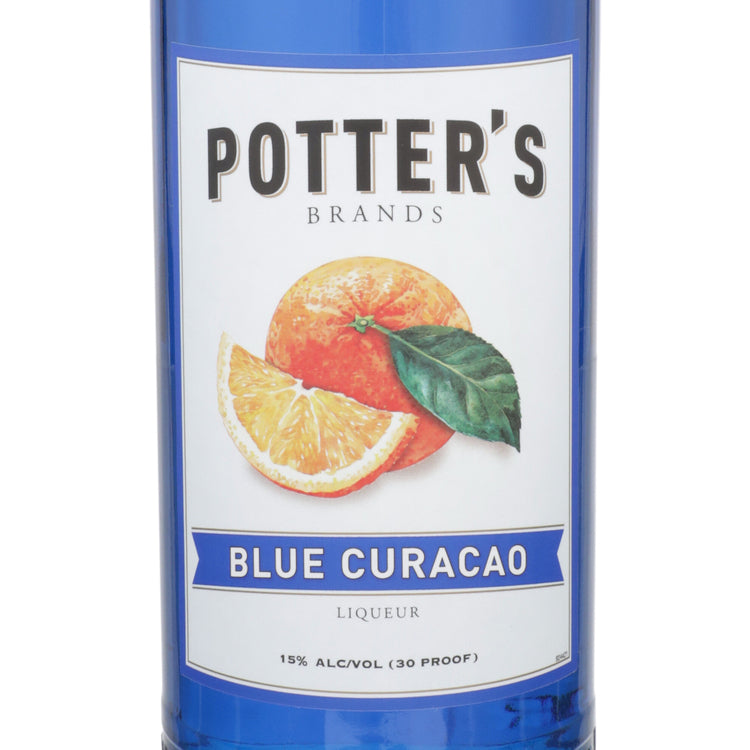 Potter's Blue Curacao 30 - 1.0L - Front Label