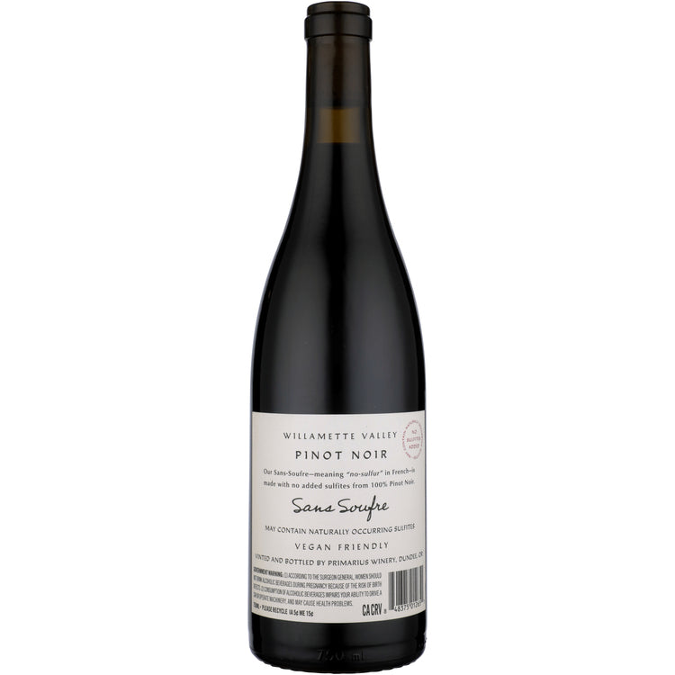 Primarius Pinot Noir Sans Soufre Willamette Valley 2023 - 750ML