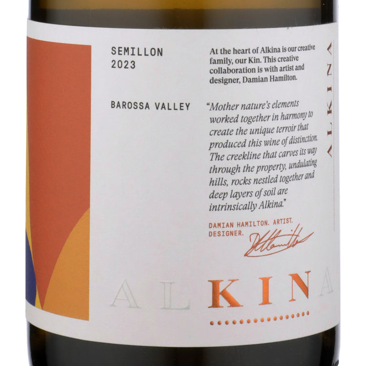 Alkina Semillon Old Vine Barossa Valley 2023 - 750ML - Front Label
