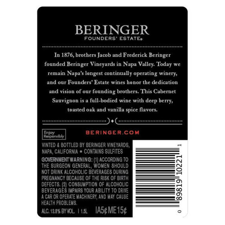 Beringer Founders' Estate Cabernet Sauvignon California - 1.5L