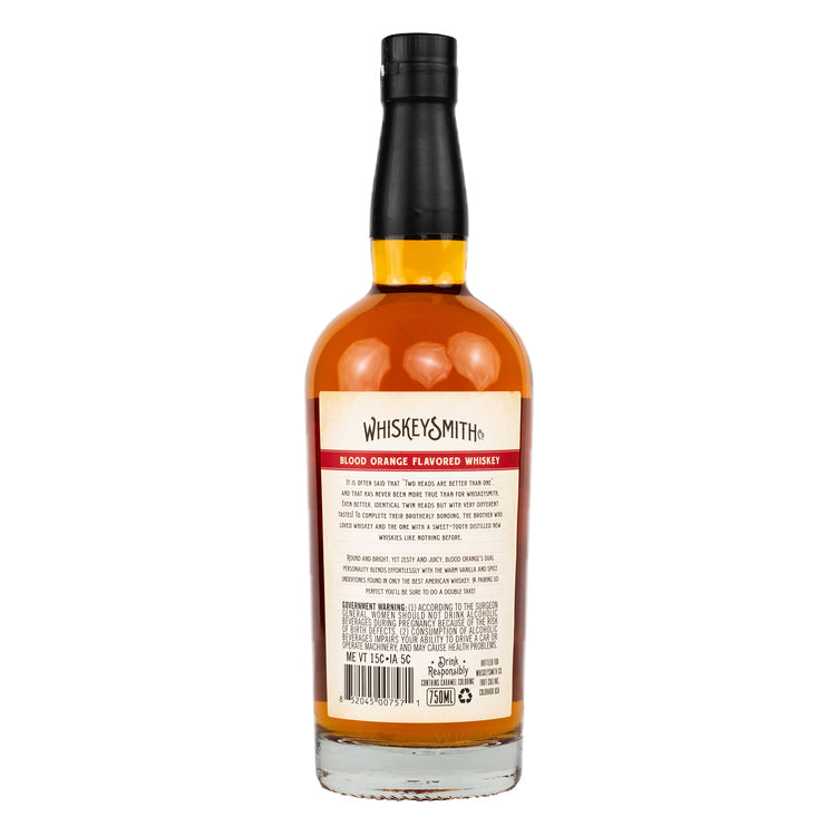 Whiskeysmith Blood Orange Flavored Whiskey 60 - 750ML - Back