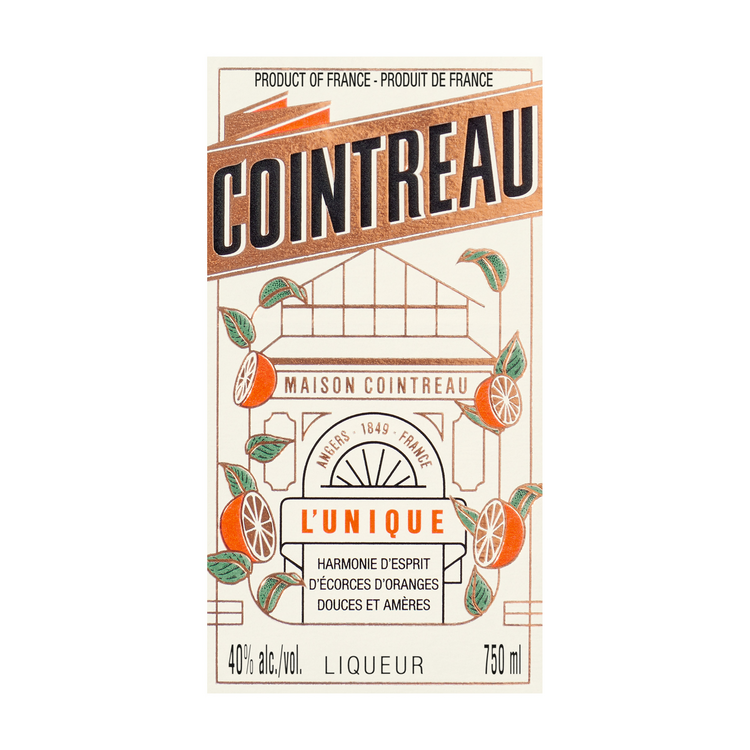 Cointreau Orange Liqueur L'Unique 80 - 1.0L - Front Label