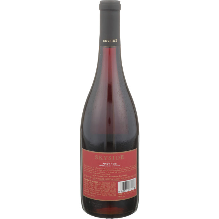 Skyside Pinot Noir Central Coast 2021 - 750ML - Back