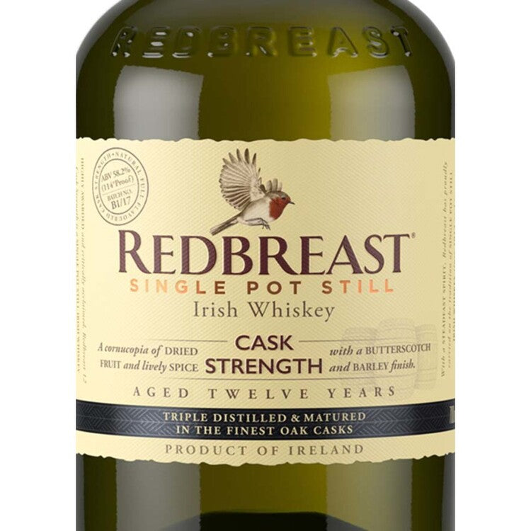 Redbreast Single Pot Still Irish Whiskey Cask Strength 12 Yr 116.2 - 750ML