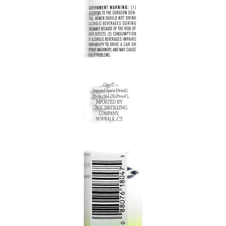Ciroc Apple Flavored Vodka 70 - 1.75L