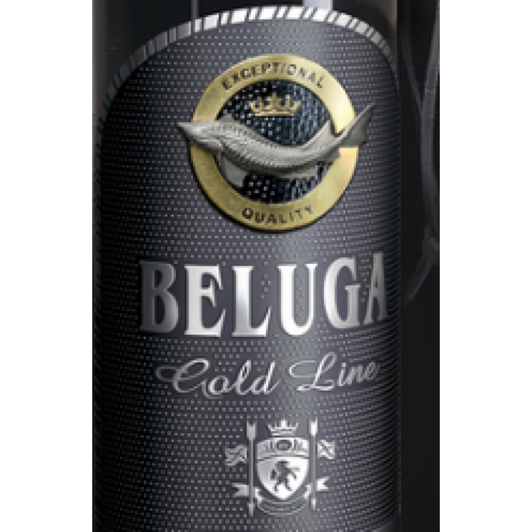 Beluga Vodka Gold Line 80 - 750ML - Front Label