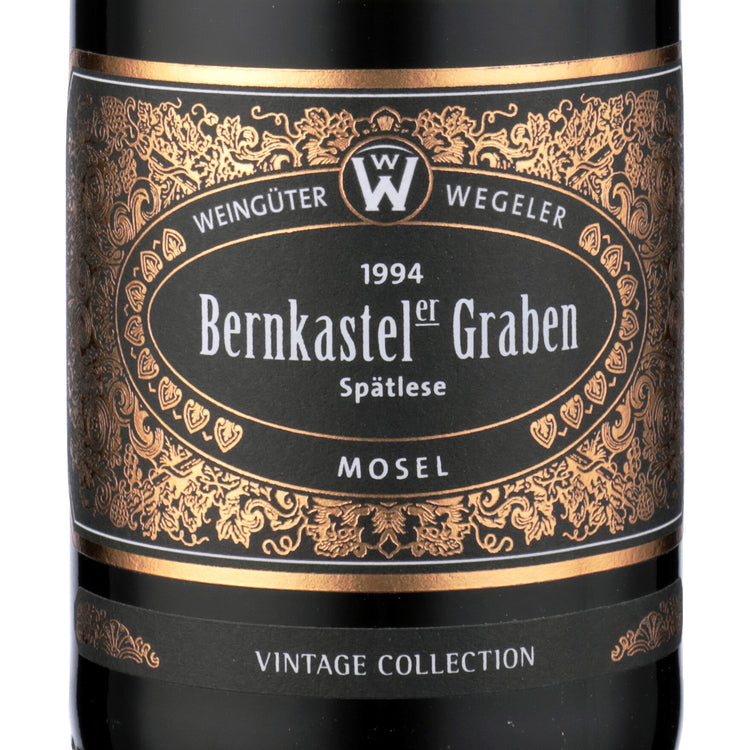 Weinguter Wegeler Riesling Spatlese Bernkasteler Graben 1994 - 750ML
