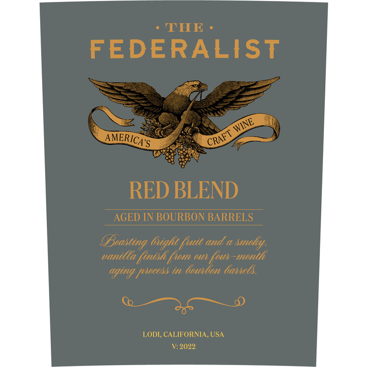 The Federalist Red Blend Aged In Bourbon Barrels For 6 Months Mendocin - 750ML