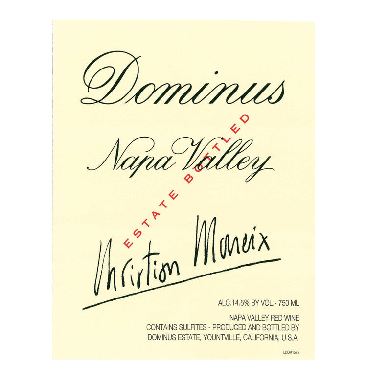 Dominus Red Wine Napa Valley 2020 Wood Box - 1.5L - Front Label