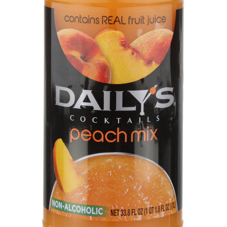 Daily's Peach Daiquiri Mix - 1.0L - Front Label