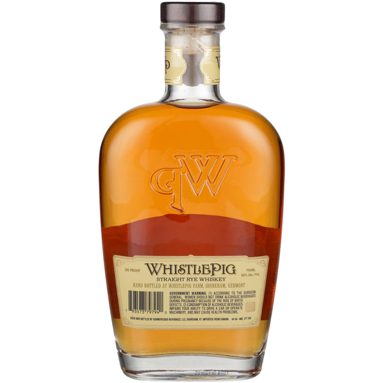 Whistlepig Straight Rye Whiskey 10 Yr 100 - 750ML