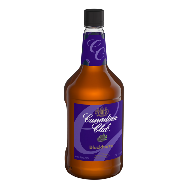 Canadian Club Blackberry Flavored Whisky 80 - 1.75L - Front Label