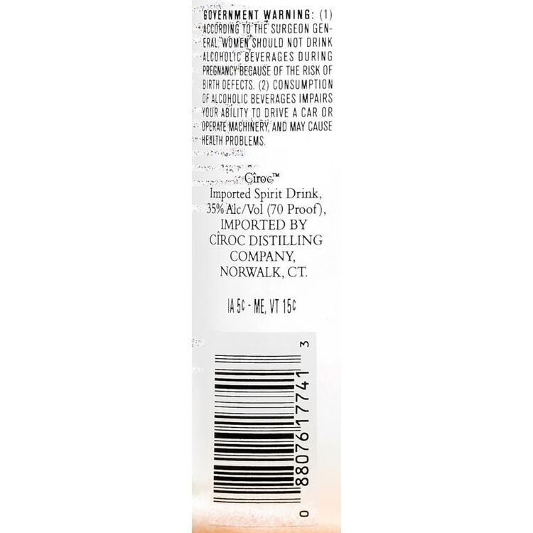 Ciroc Peach Flavored Vodka 70 - 1.0L