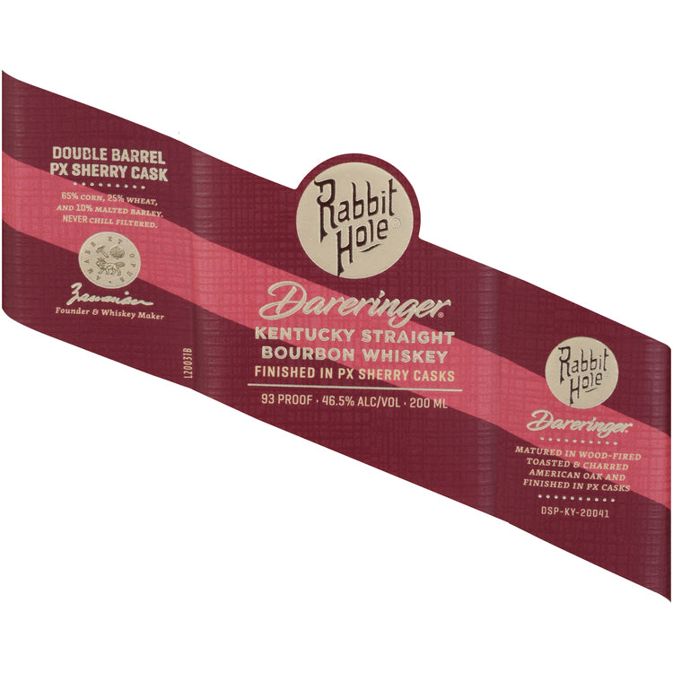 Rabbit Hole Straight Bourbon Finished In Px Sherry Casks Dareringer 93 - 200ML