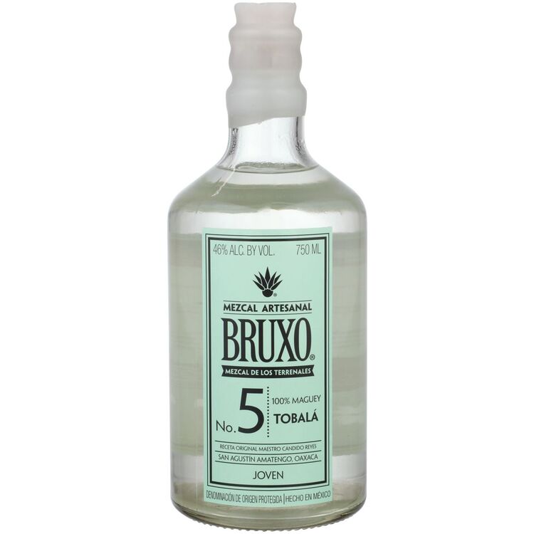 Bruxo Mezcal Artesanal Joven No. 5 Tobala 92 - 750ML