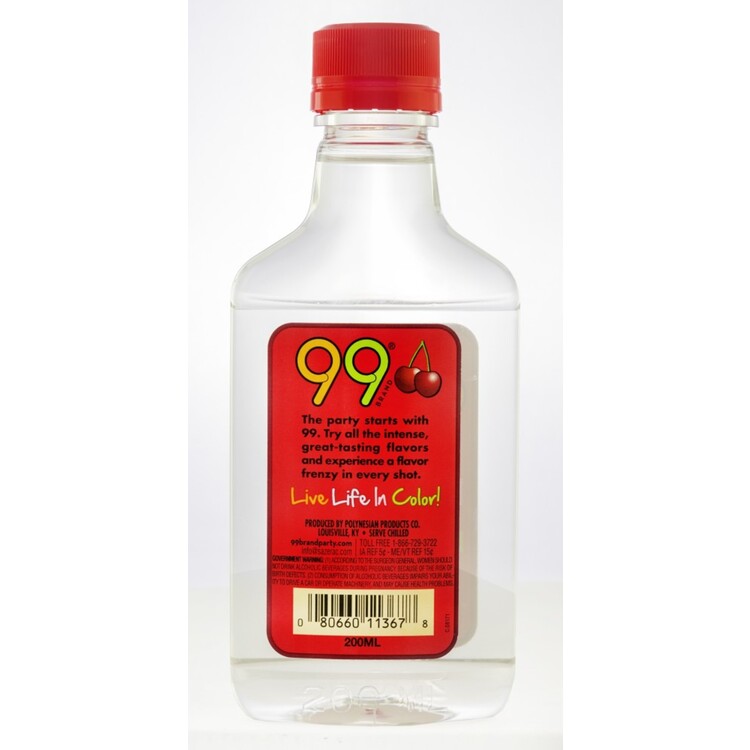 99 Brand Black Cherry Schnapps 99 - 200ML - Back