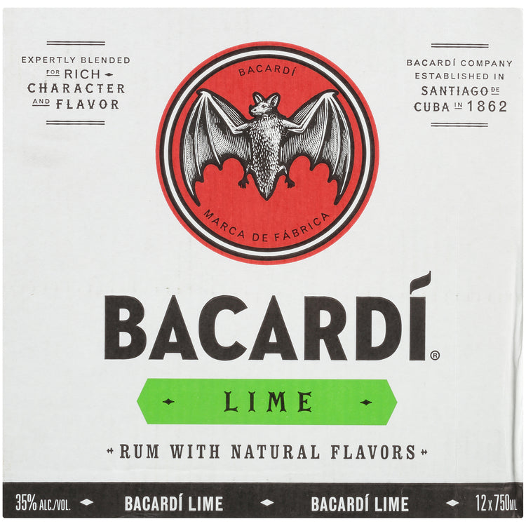 Bacardi Lime Flavored Rum Lime 70 - 750ML - Front Label