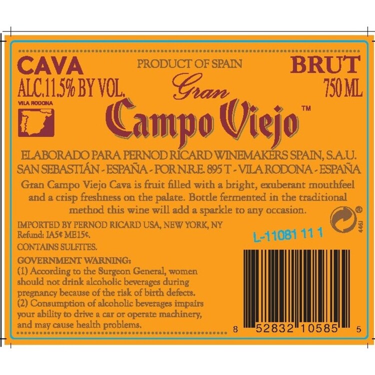 Campo Viejo Cava Brut - 750ML