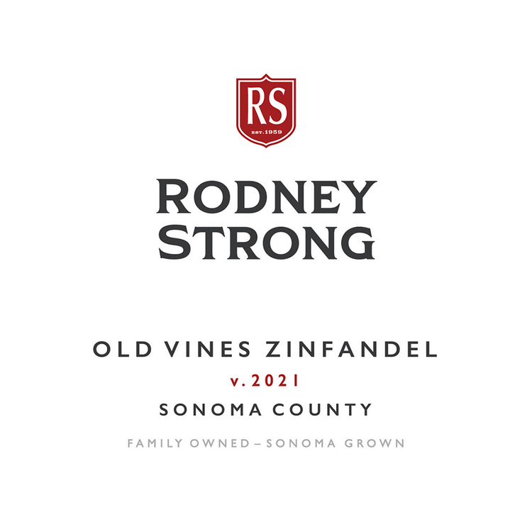 Rodney Strong Zinfandel Old Vines Sonoma County 2021 - 750ML