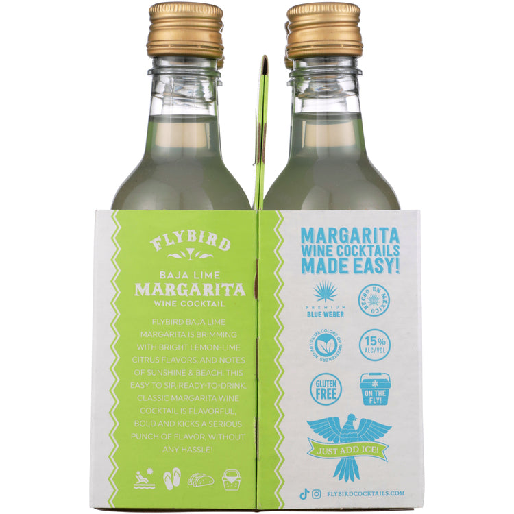 Flybird Baja Lime Margarita Wine Based Cocktail - 187ML