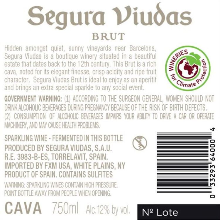 Segura Viudas Cava Brut - 750ML