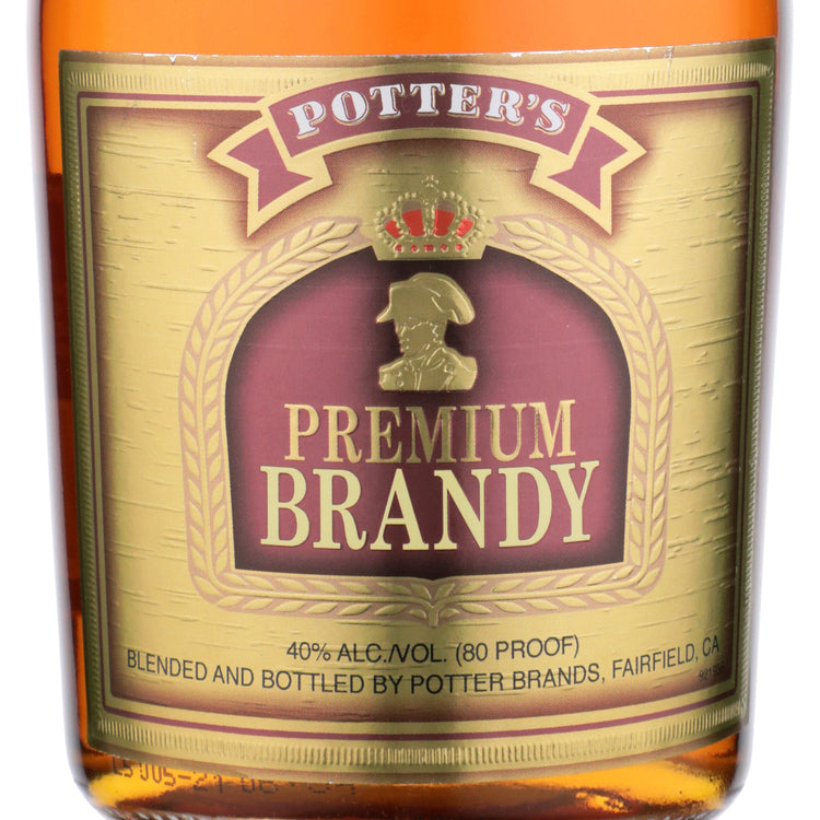 Potter's Premium Brandy Extra Special Reserve 80 - 750ML - Front Label