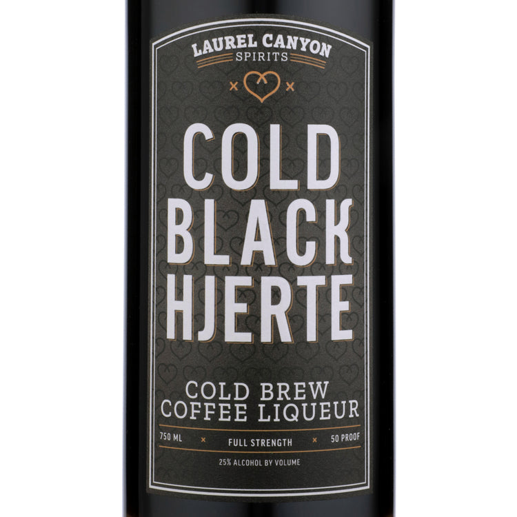 Black Hjerte Coffee Liqueur Cold Brew 50 - 750ML - Front Label