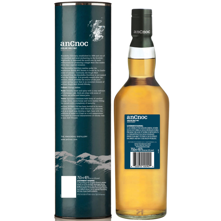 Ancnoc Single Malt Scotch 24 Yr 92 - 750ML