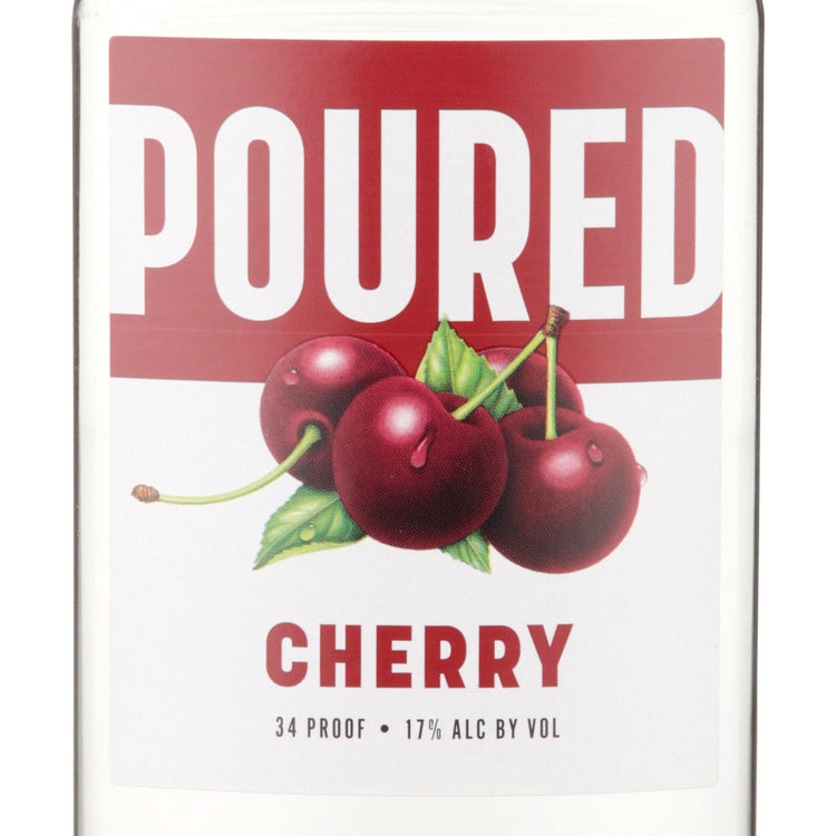 Poured Cherry Flavored Wine - 200ML - Front Label