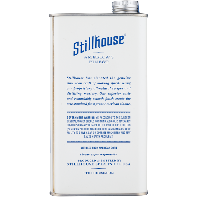 Stillhouse Classic Vodka 80 - 750ML - Back