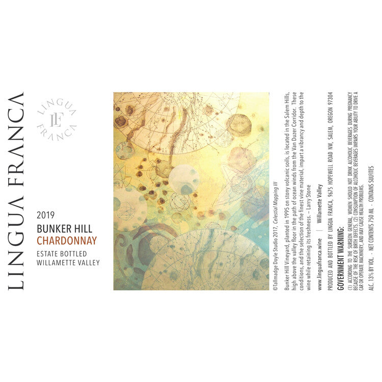 Lingua Franca Chardonnay Bunker Hill Vineyard Willamette Valley 2019 - 750ML